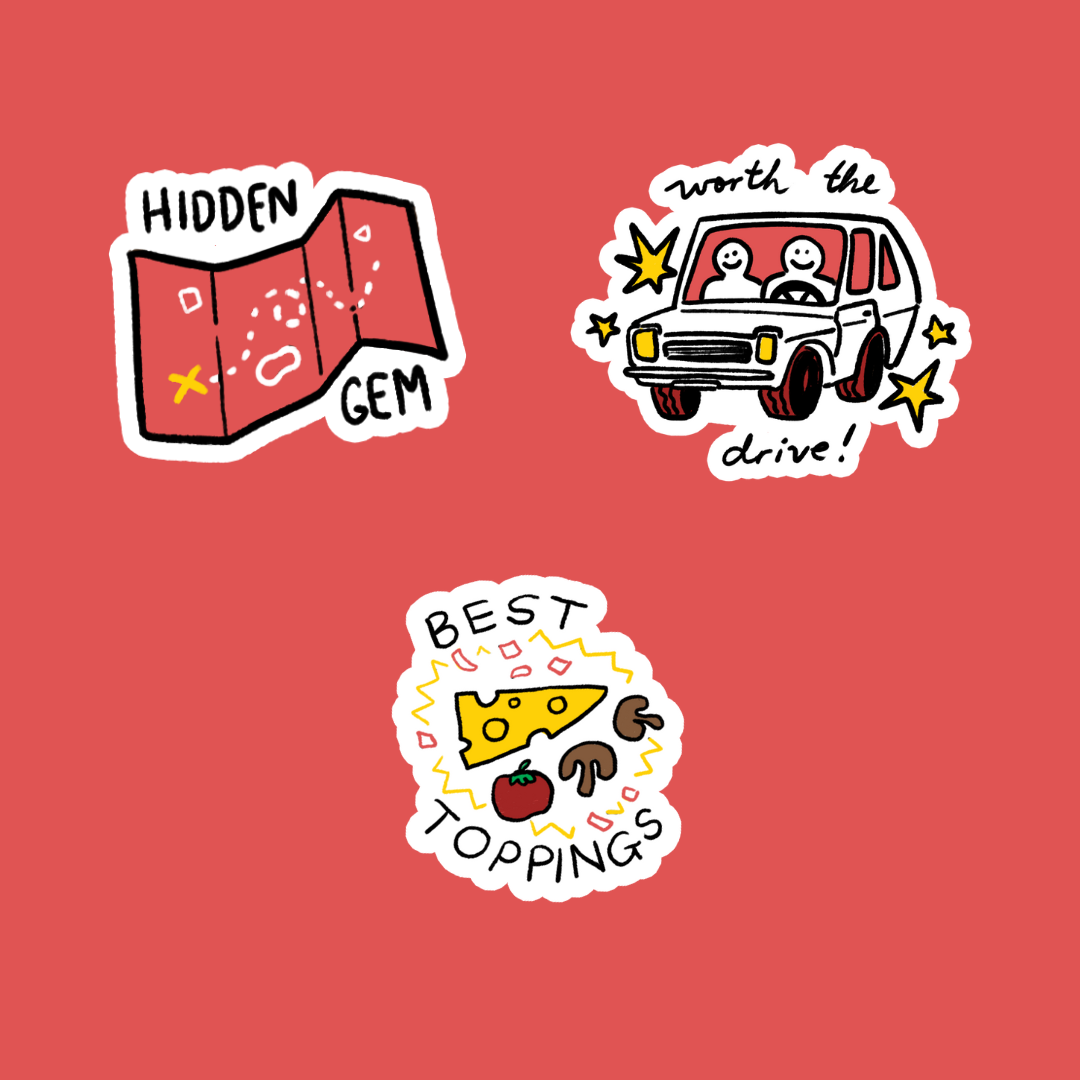 Pizza Awards Sticker Sheet
