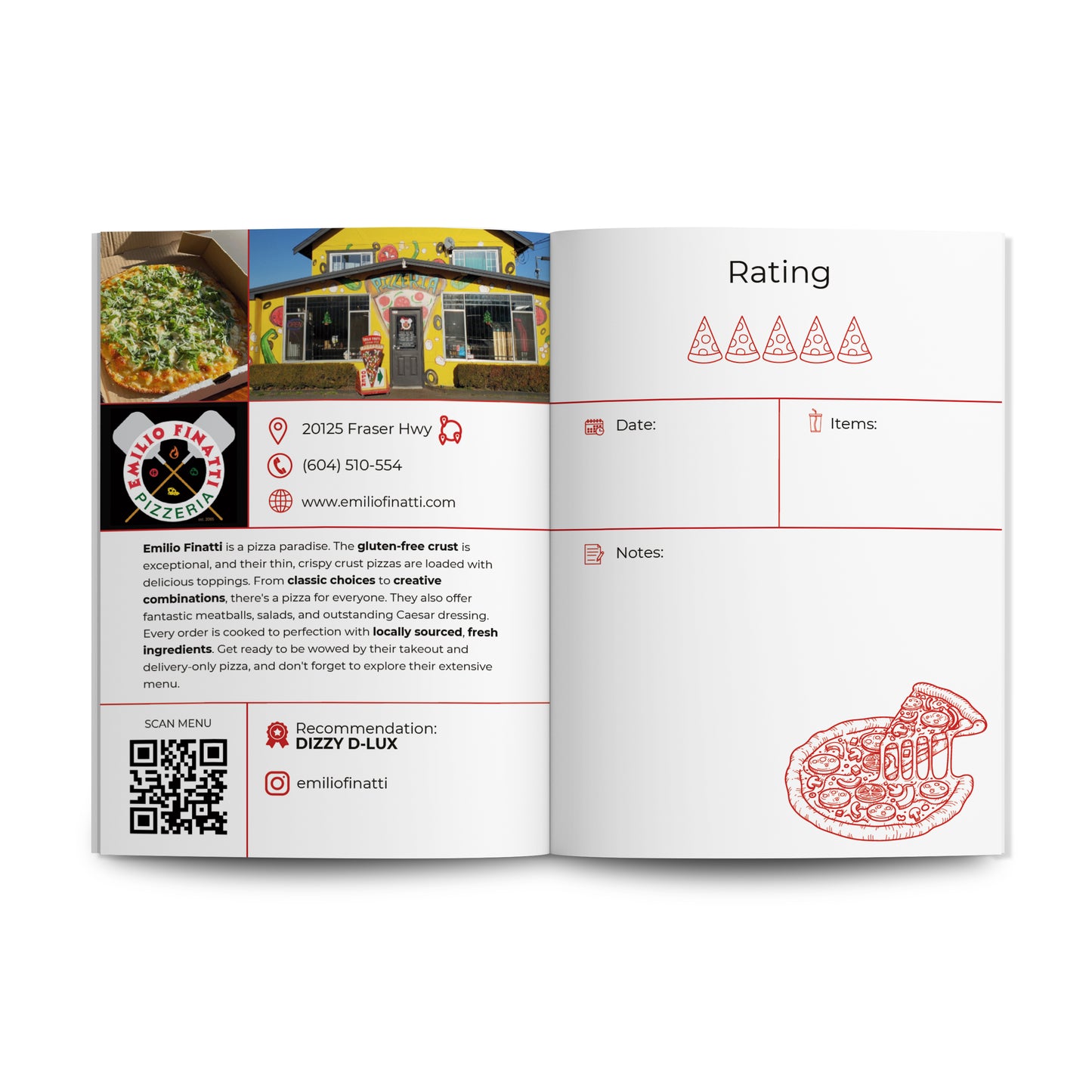 Vancouver Pizza Passport Inside