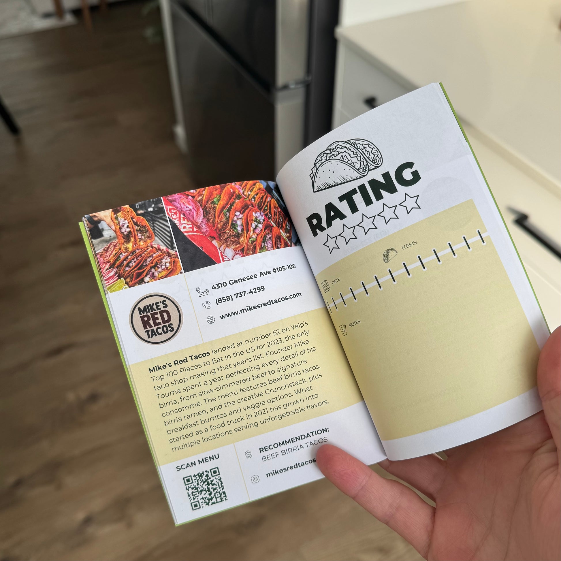Taco Passport Inside