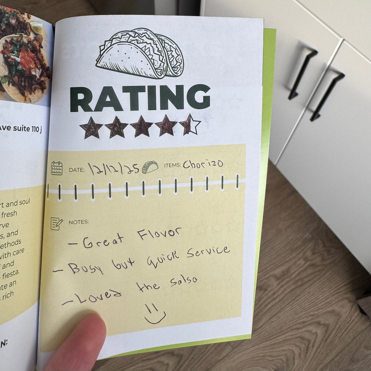 Taco Passport Inside