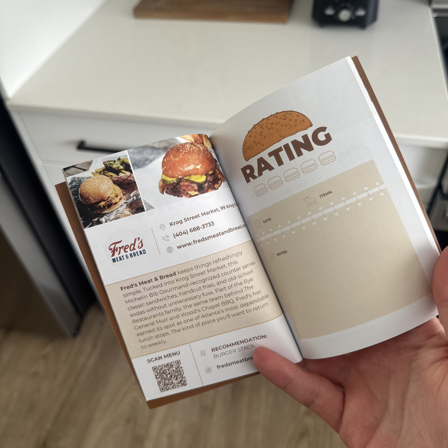 Atlanta Burger Passport Inside
