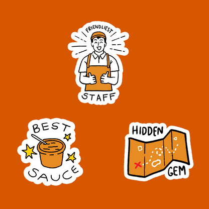 Burger Awards Sticker Sheet