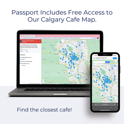 Calgary Cafe Passport Map