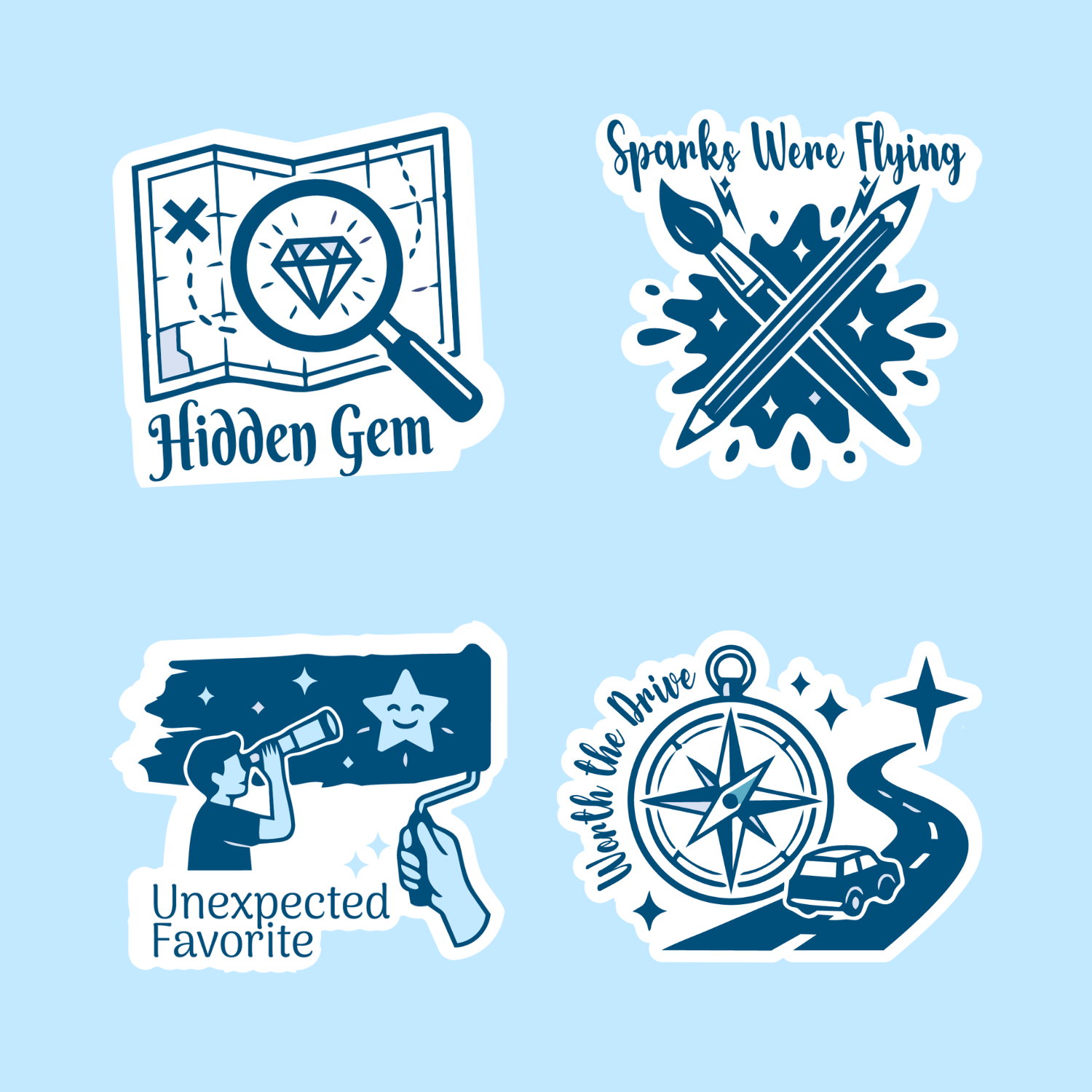 Date Passport Stickers 2