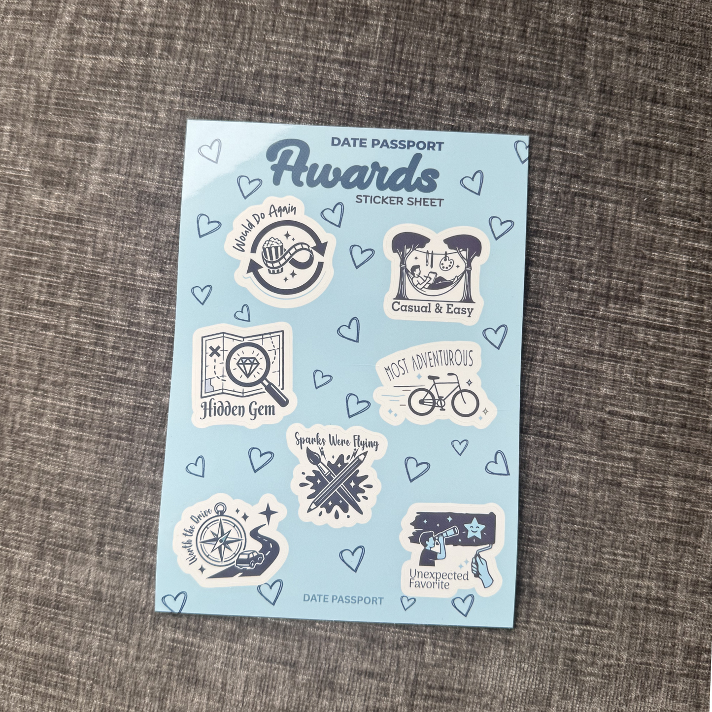 Date Passport Sticker