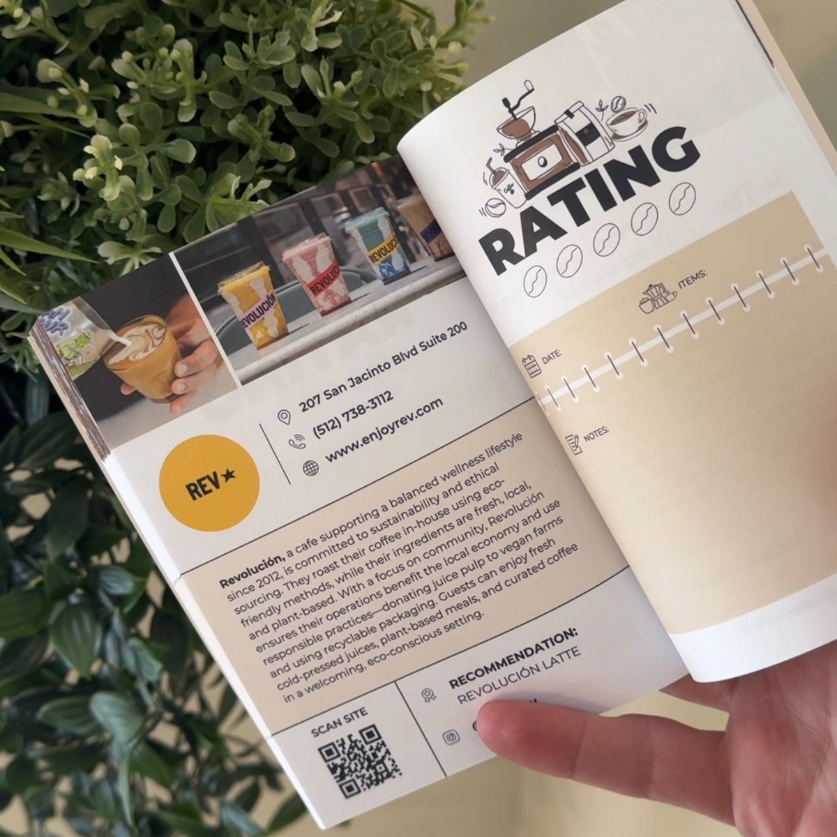 Cafe Passport Inside