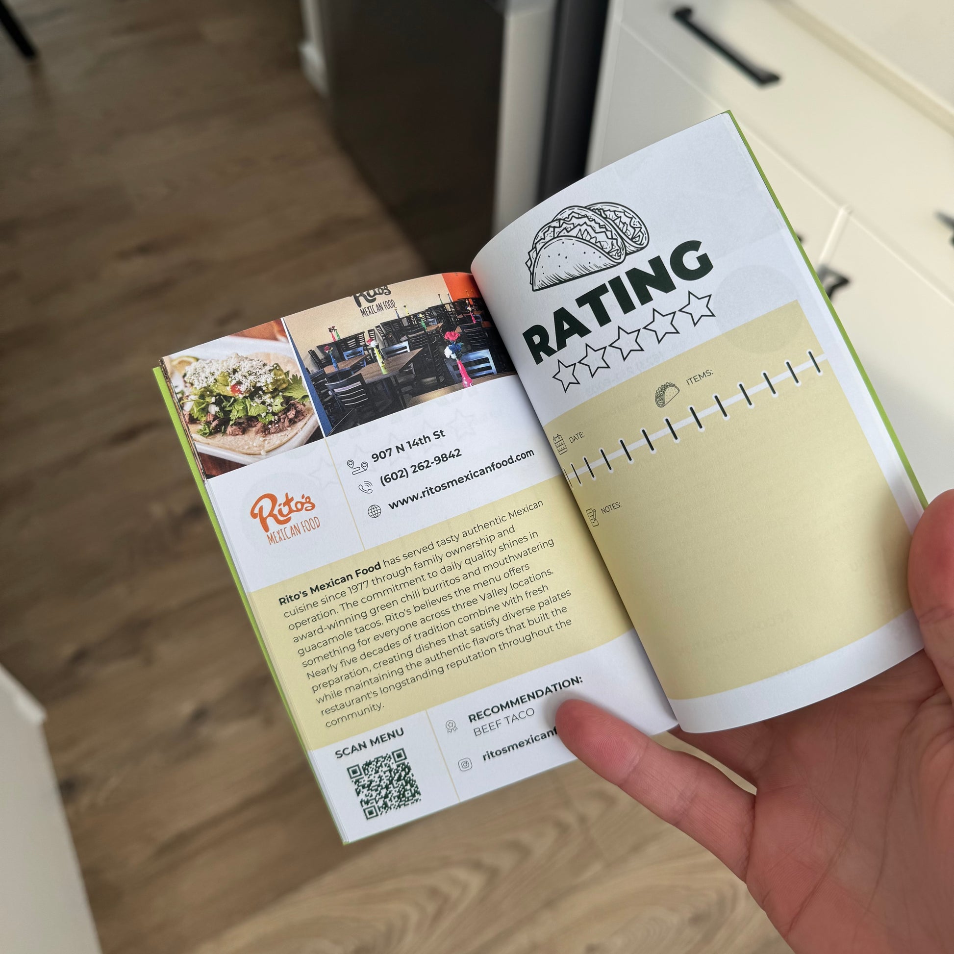Taco Passport Inside