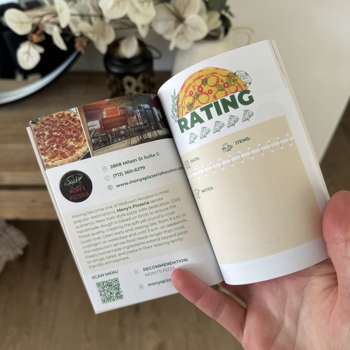 Houston Pizza Passport Inside
