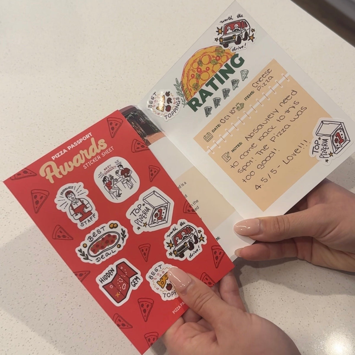 Pizza Awards Sticker Sheet