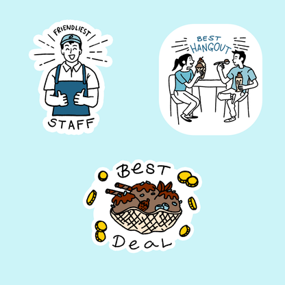 Ice Cream Awards Sticker Sheet