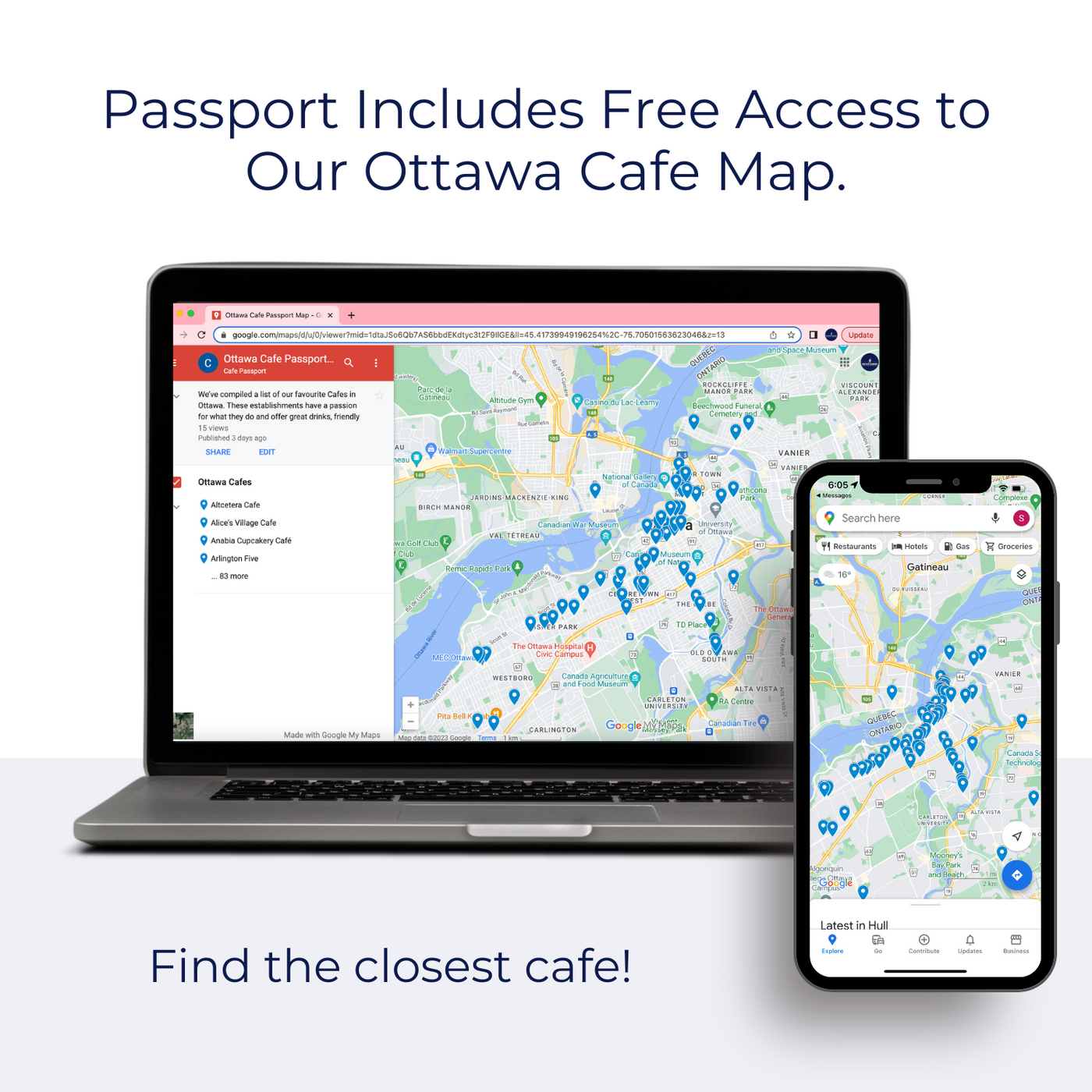 Ottawa Cafe Passport Map