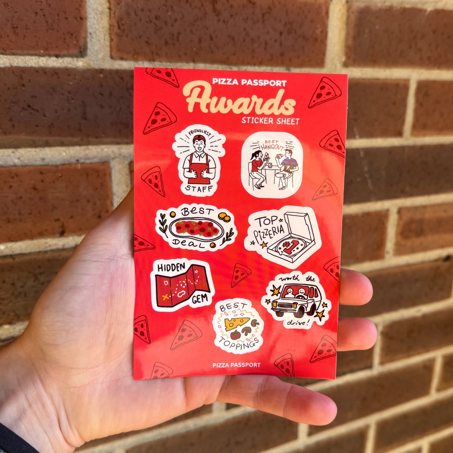 Pizza Sticker Sheet