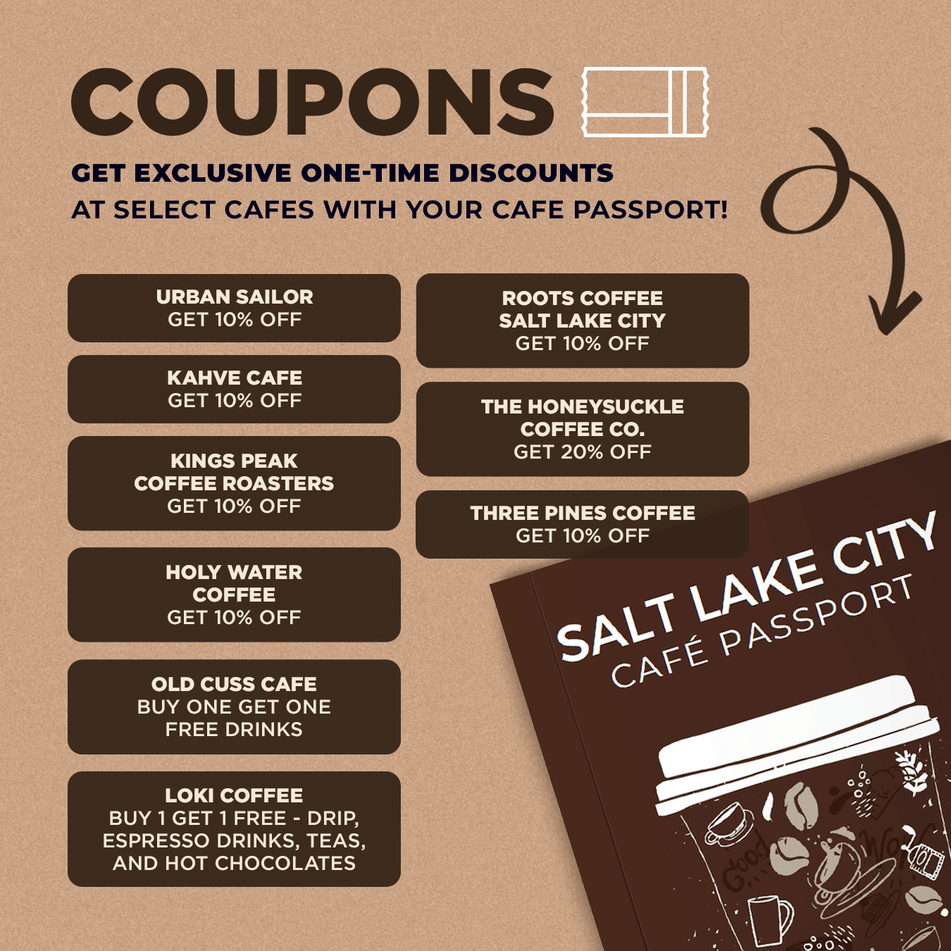 Salt Lake City Cafe Passport Discounts