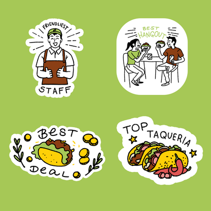 Taco Awards Sticker Sheet