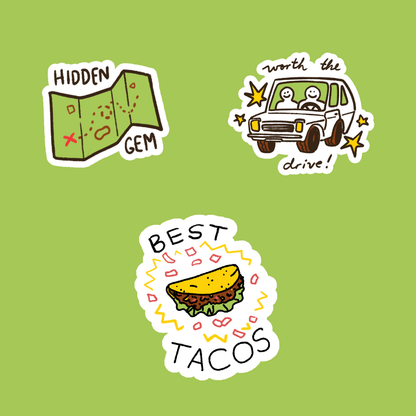 Taco Awards Sticker Sheet