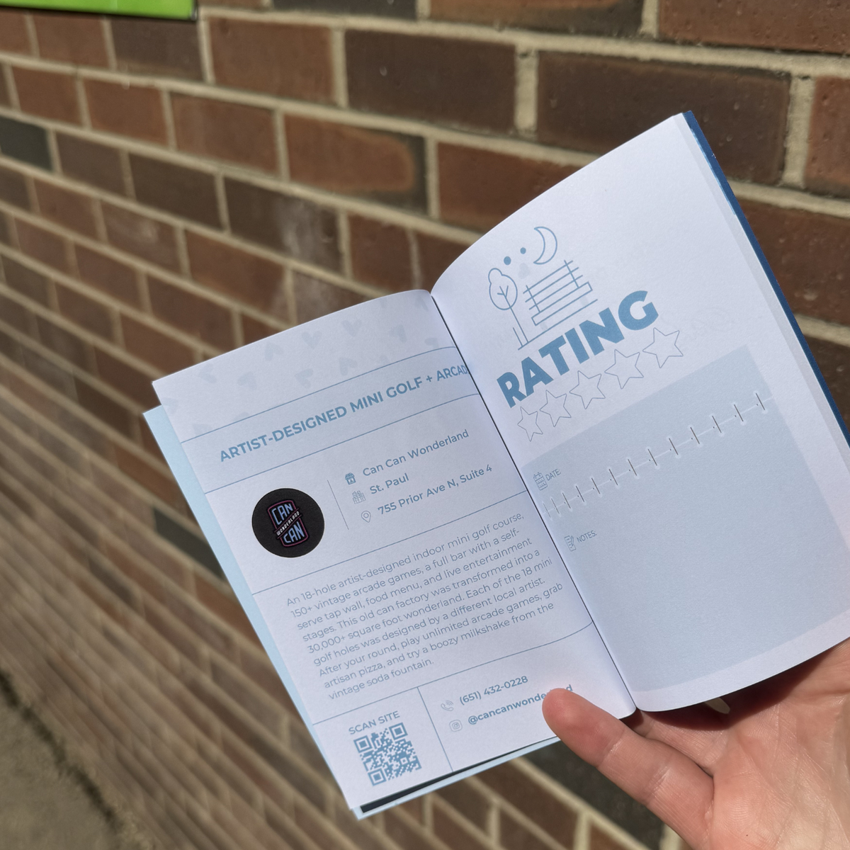 Twin Cities Date Passport Inside