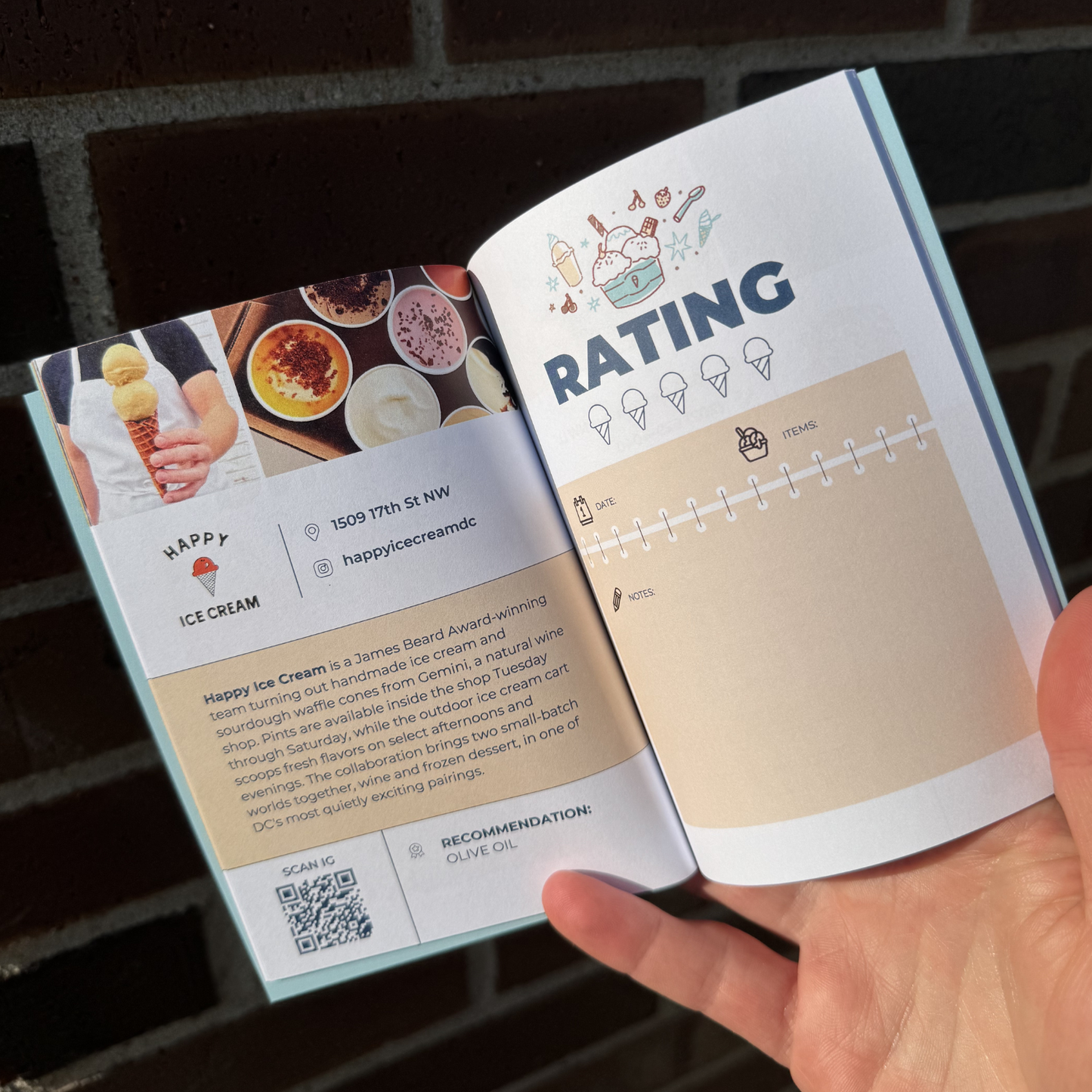 Washington Ice Cream Passport