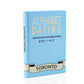 Toronto Alphabet Dating Scratch-Off Book